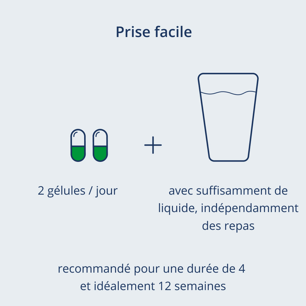 Illustration de la recommandation de prise