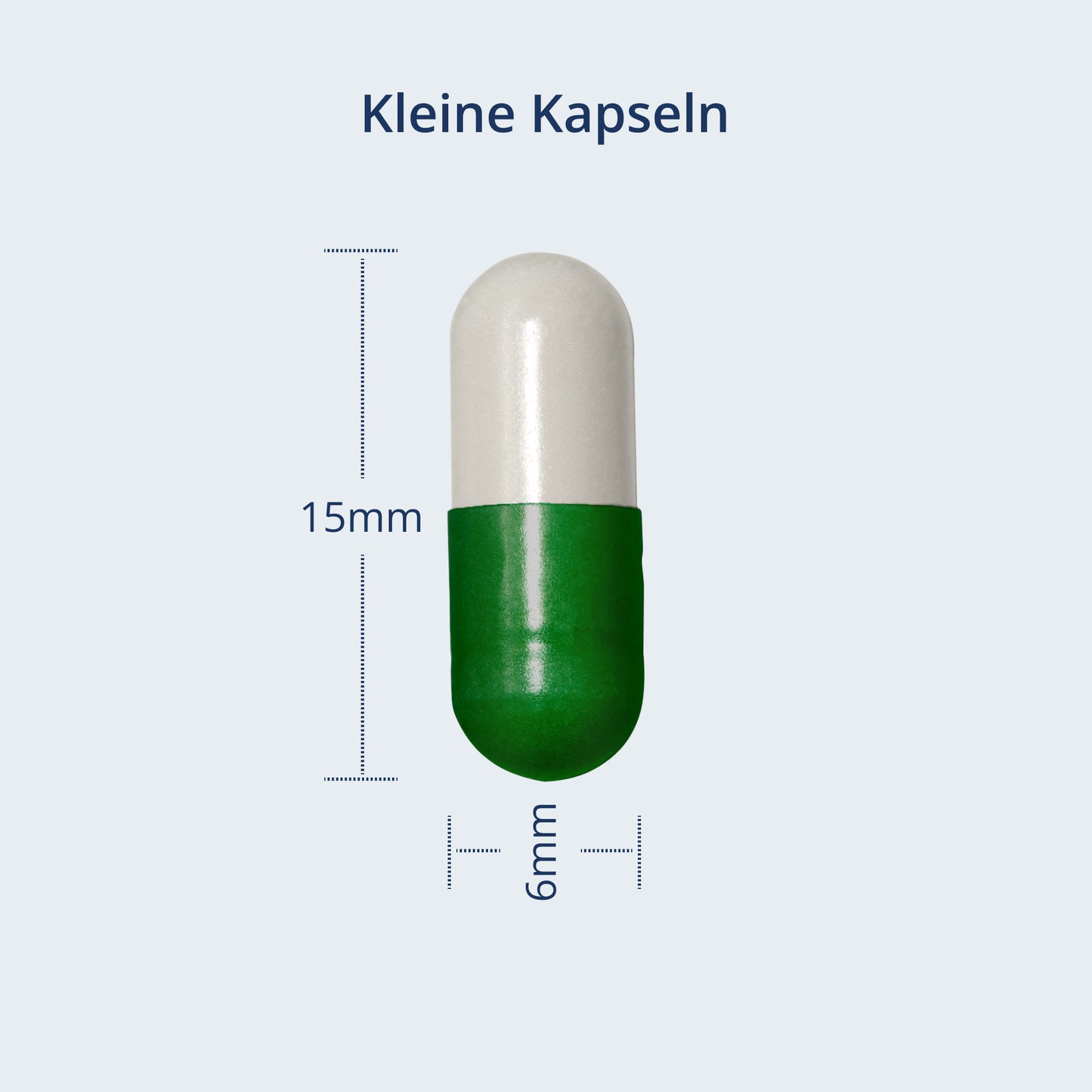 Abbildung der Kapselgröße